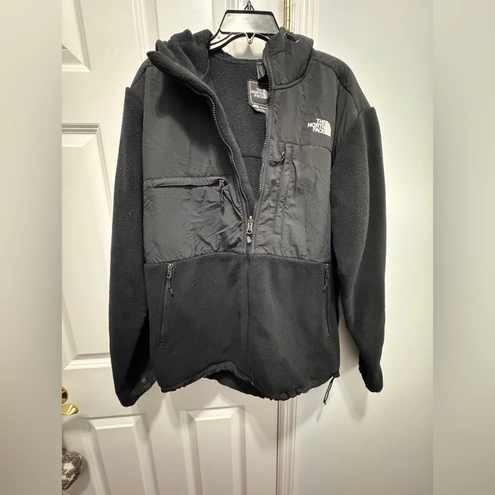 The North Face Men's Black Fleece Jacket with hood size large